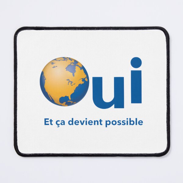 Item preview, Oui Quebec Referendum Yellow Poster Sticker with Earth Design and Political Theme designed and sold by richard143.