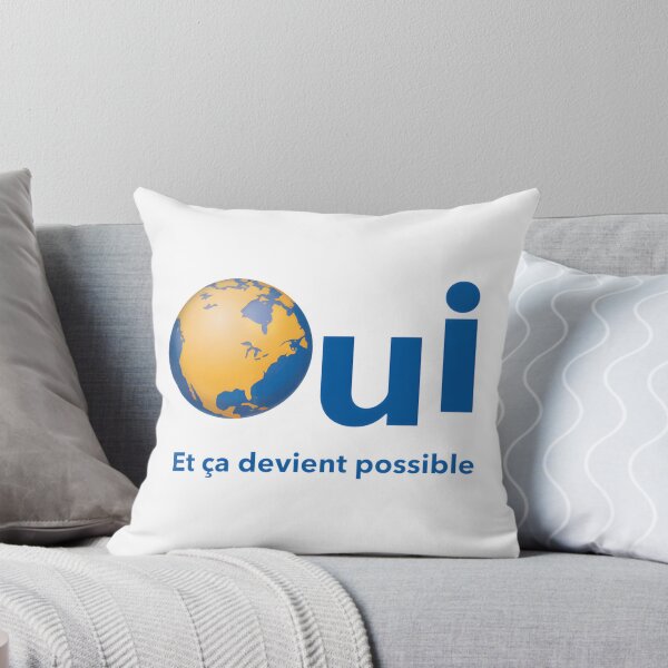 Item preview, Oui Quebec Referendum Yellow Poster Sticker with Earth Design and Political Theme designed and sold by richard143.