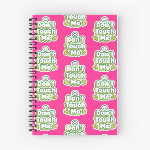 Item preview, Don't Touch Me Retro Smiley Face Quote - Green and Yellow Typography designed and sold by Scro-Ciob-Shop.