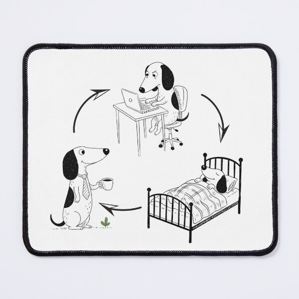 Item preview, Dog Work Life designed and sold by Iqrapixels.