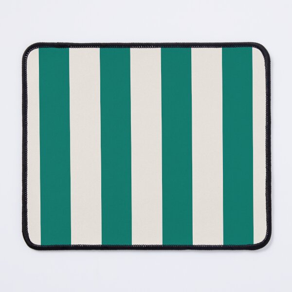 Item preview, Cabana stripes in jade green and cream designed and sold by RishabhArts1.