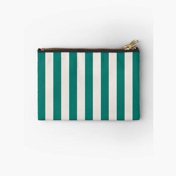Item preview, Cabana stripes in jade green and cream designed and sold by RishabhArts1.