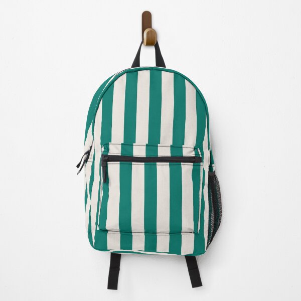 Item preview, Cabana stripes in jade green and cream designed and sold by RishabhArts1.