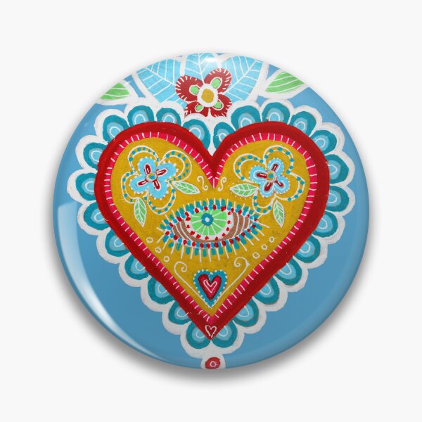 Item preview, Mexican Corazón Folk Art Heart designed and sold by Fani*.