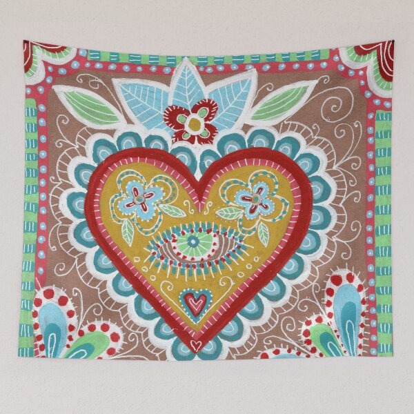 Item preview, Mexican Corazón Folk Art Heart designed and sold by Fani*.