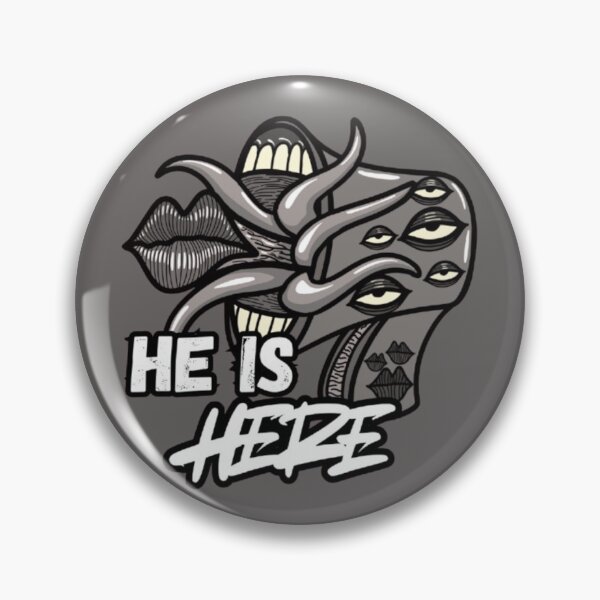 Item preview, He Is Here Eldritch Horror Tentacle Eye Monster Graphic Sticker designed and sold by velvetwings.