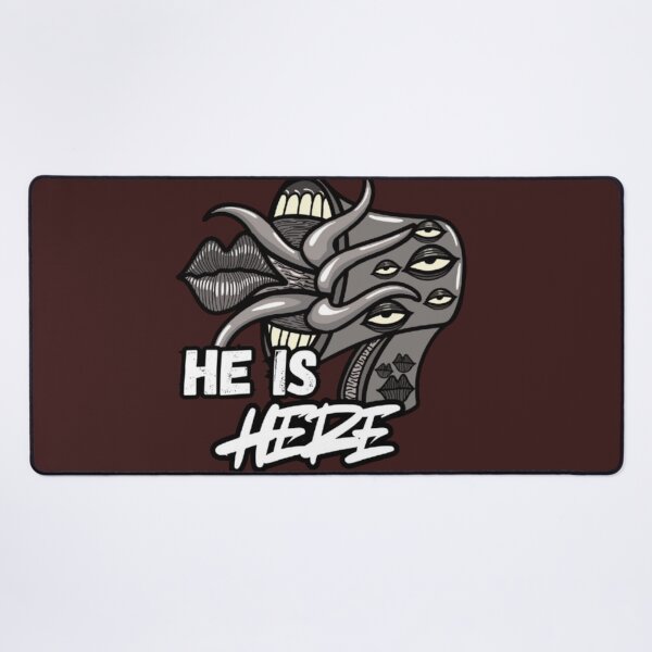 Item preview, He Is Here Eldritch Horror Tentacle Eye Monster Graphic Sticker designed and sold by velvetwings.