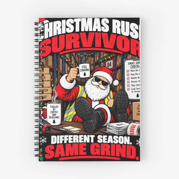 Item preview, Christmas Rush Survivor – Funny Warehouse Christmas Work Design designed and sold by KeeganDykes.