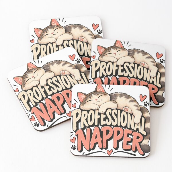 Item preview, Professional Napper Funny Cat  | Cute Sleepy Cat Lover Design designed and sold by Sara-Ai.