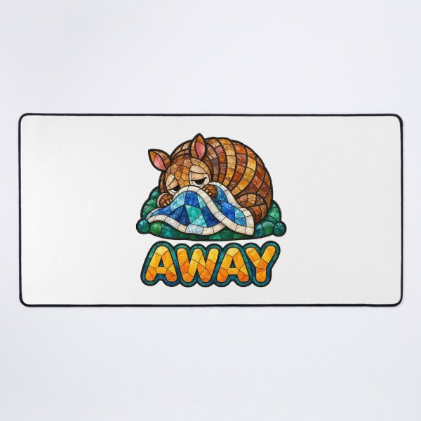 Item preview, Armadillo Away Stained Glass Animal Sticker designed and sold by Frenky Stickers.