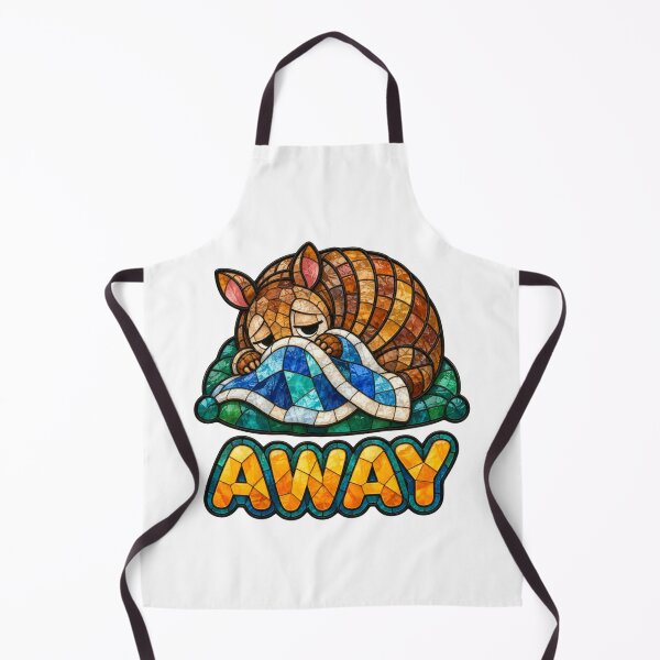 Item preview, Armadillo Away Stained Glass Animal Sticker designed and sold by Frenky Stickers.