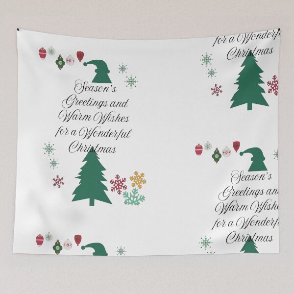Item preview, Season's Greetings and Warm Wishes - Christmas Tree Art designed and sold by Aisha Reda.