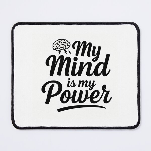 Item preview, My Mind Is My Power Minimalist Black Typography Design designed and sold by lman-laureano.