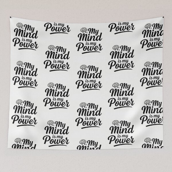 Item preview, My Mind Is My Power  Minimalist Black Typography Design designed and sold by lman-laureano.