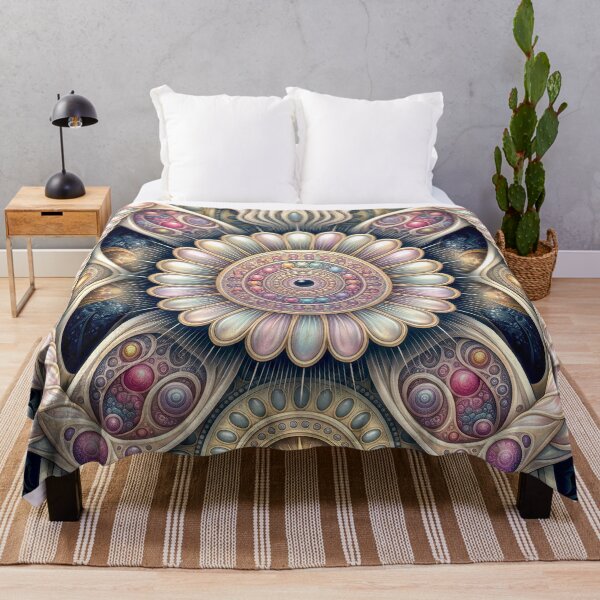 Artikelvorschau, Celestial Fractal Pearl Mandala entworfen und verkauft von Frackxion.