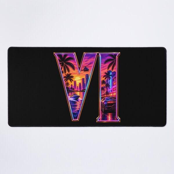 Item preview, Neon Miami VI – Retro 80s Crime Sunset Synthwave designed and sold by Rostislav Tarasenko.