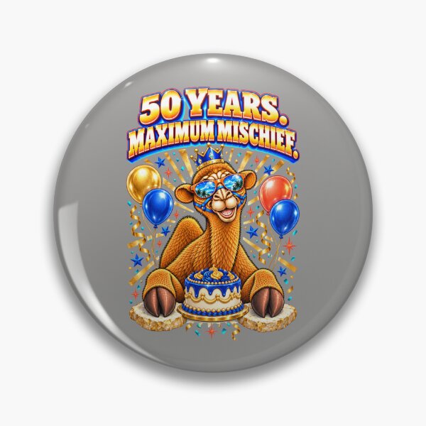 Item preview, 50 Years. Maximum Mischief – Funny Camel T-Shirt Animal Graphic Camel T-Shirt designed and sold by Camel & Quirk.