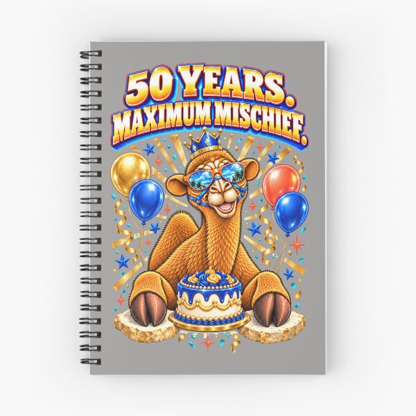 Item preview, 50 Years. Maximum Mischief – Funny Camel T-Shirt Animal Graphic Camel T-Shirt designed and sold by Camel & Quirk.