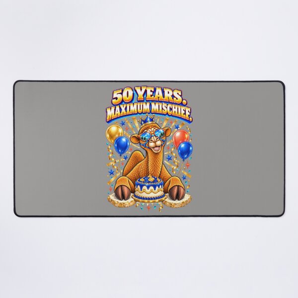 Item preview, 50 Years. Maximum Mischief – Funny Camel T-Shirt Animal Graphic Camel T-Shirt designed and sold by Camel & Quirk.