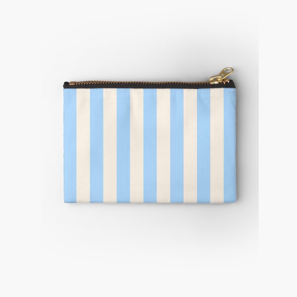 Item preview, Cabana stripes in sky blue and cream designed and sold by RishabhArts1.