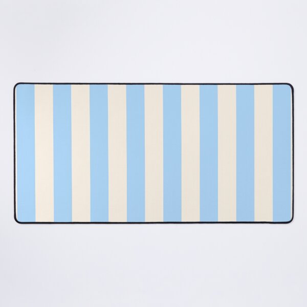 Item preview, Cabana stripes in sky blue and cream designed and sold by RishabhArts1.