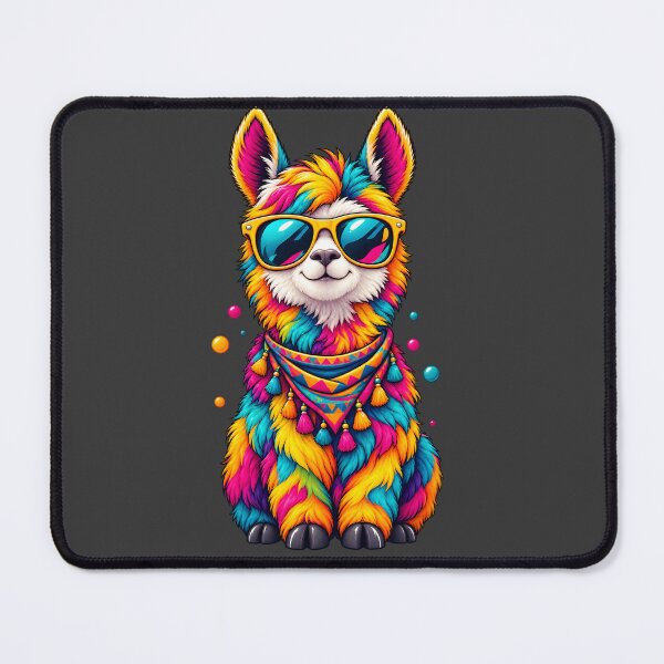 Item preview, Cool Llama Art | Colorful Llama with Sunglasses | Rainbow Boho & Funky Animal Aesthetic Design designed and sold by Pixel Rush.