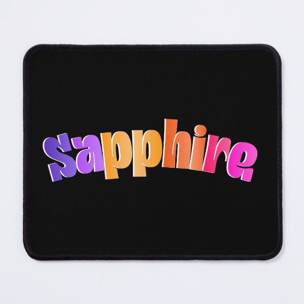 Item preview, Sapphire Colorful Typography | Vibrant Gradient Word Art designed and sold by Detroja Typography.
