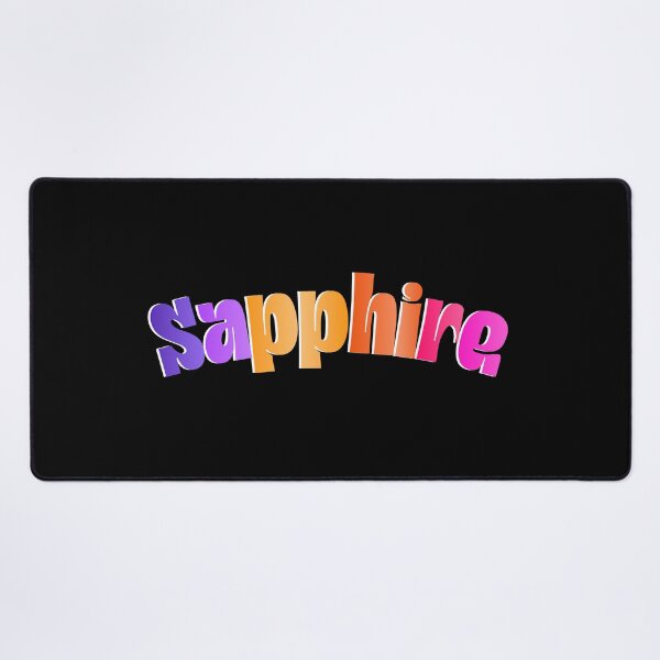 Item preview, Sapphire Colorful Typography | Vibrant Gradient Word Art designed and sold by Detroja Typography.