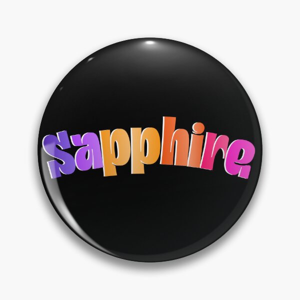 Item preview, Sapphire Colorful Typography | Vibrant Gradient Word Art designed and sold by Detroja Typography.