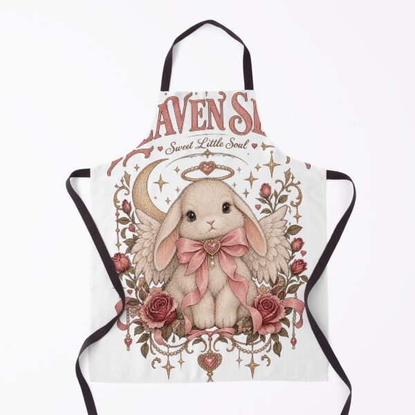 Item preview, Heaven Sent – Vintage Coquette Angel Bunny with Pink Bow designed and sold by DMQ-Designs.