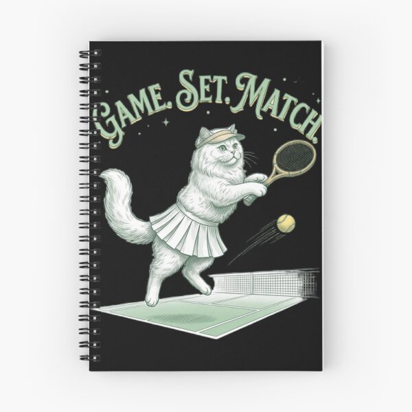 Item preview, Game Set Match Funny Tennis Cat designed and sold by bluel_evin.