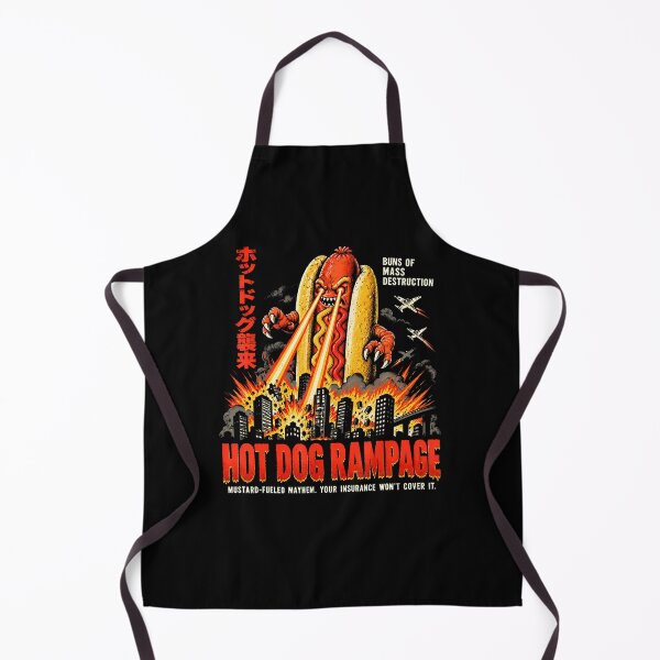 Item preview, Hot Dog Rampage Japanese Retro Monster Humor Graphic designed and sold by RealestInternet.