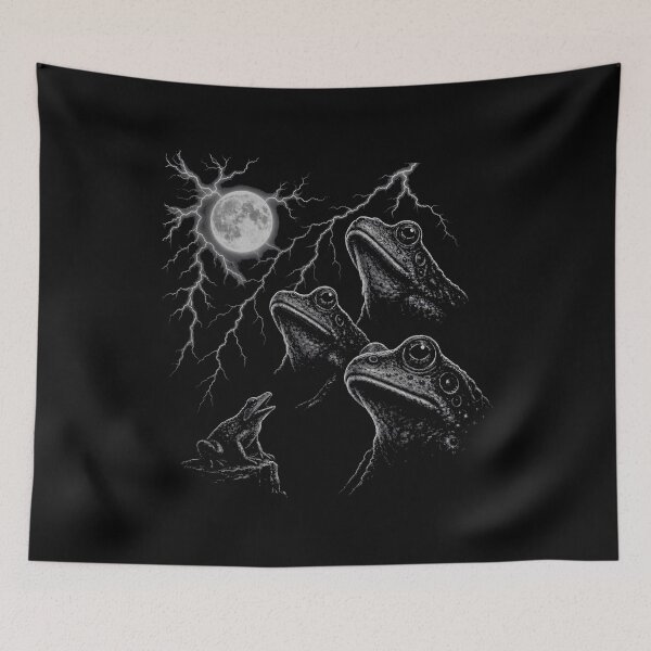 Item preview, Frog Howling to the Moon designed and sold by FrancesRobb.