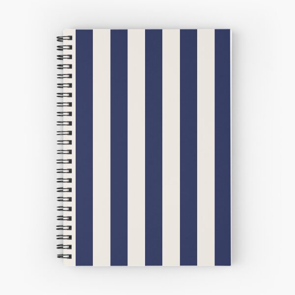 Item preview, Cabana stripes in navy blue and cream designed and sold by RishabhArts1.