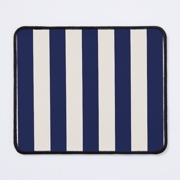 Item preview, Cabana stripes in navy blue and cream designed and sold by RishabhArts1.