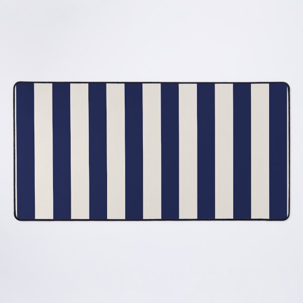Item preview, Cabana stripes in navy blue and cream designed and sold by RishabhArts1.