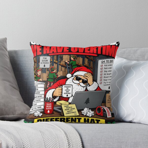 Item preview, Santa Has Elves We Have Overtime – Funny Christmas Warehouse Design designed and sold by KeeganDykes.