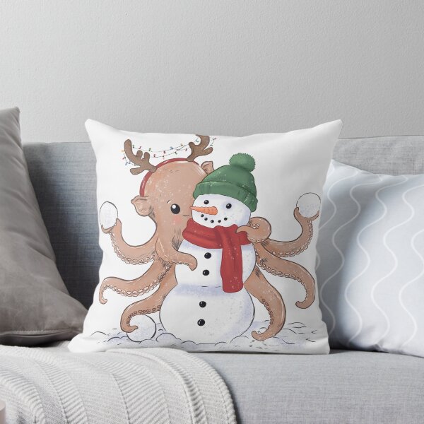 Item preview, Octopus Makes a Snowman designed and sold by Iqrapixels.