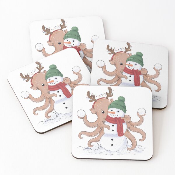 Item preview, Octopus Makes a Snowman designed and sold by Iqrapixels.