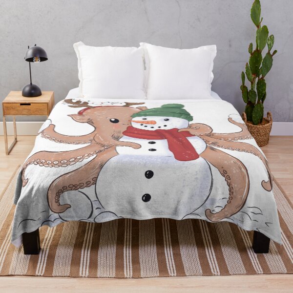 Item preview, Octopus Makes a Snowman designed and sold by Iqrapixels.