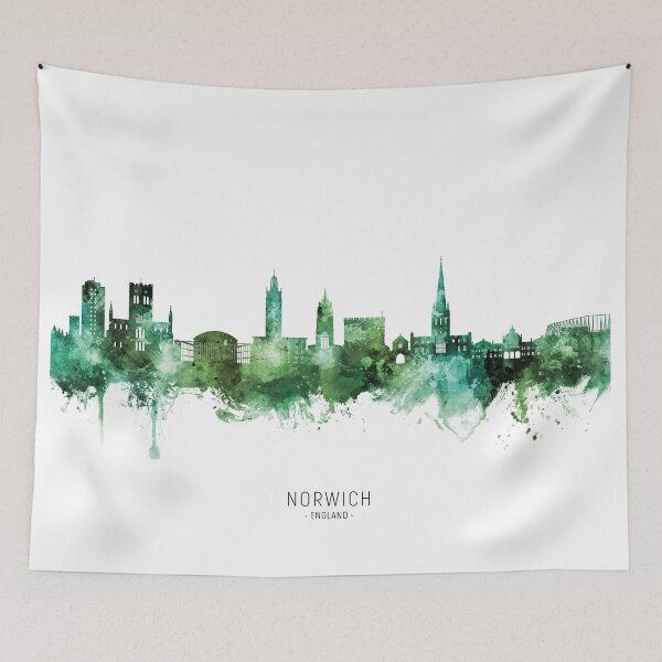 Item preview, Norwich England Skyline designed and sold by ArtPrints.