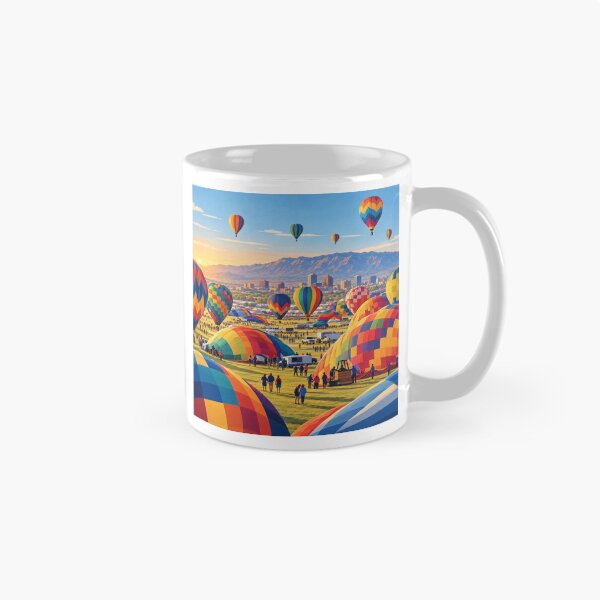 Item preview, Hot Air Balloons Preparing for Launch at Albuquerque Festival designed and sold by MoonSkyArt.
