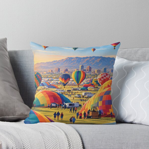 Item preview, Hot Air Balloons Preparing for Launch at Albuquerque Festival designed and sold by MoonSkyArt.