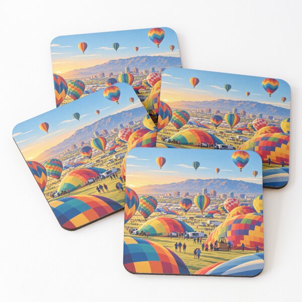 Item preview, Globos aerostáticos preparándose para su lanzamiento en el Festival de Albuquerque designed and sold by MoonSkyArt.