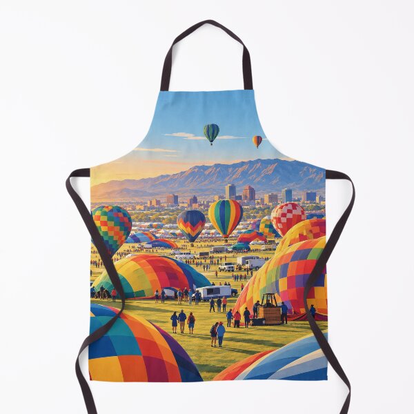 Item preview, Hot Air Balloons Preparing for Launch at Albuquerque Festival designed and sold by MoonSkyArt.