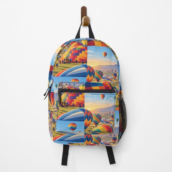 Item preview, Hot Air Balloons Preparing for Launch at Albuquerque Festival designed and sold by MoonSkyArt.