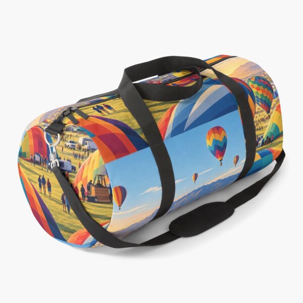 Item preview, Hot Air Balloons Preparing for Launch at Albuquerque Festival designed and sold by MoonSkyArt.