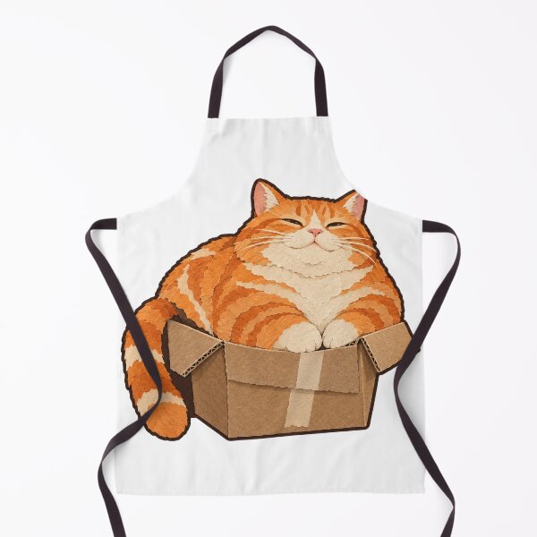 Item preview, Orange Tabby Cat Squeezed Into a Tiny Box designed and sold by eignvalue.