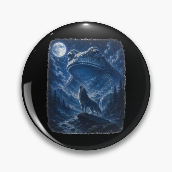 Item preview, Frog Howling to the Moon designed and sold by FrancesRobb.