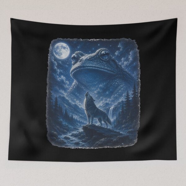 Item preview, Frog Howling to the Moon designed and sold by FrancesRobb.